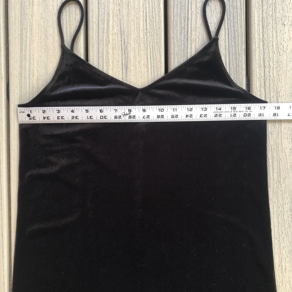 rag & bone Black Velvet Sleeveless Dress Size S Petite